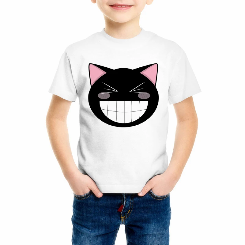 

Summer Masked thief Cat T-shirt Boy Girl Baby Casual Lady Top Tee Tshirt Kid Clothing Funny Children's T Shirt Cat Cute Tee Y7-1