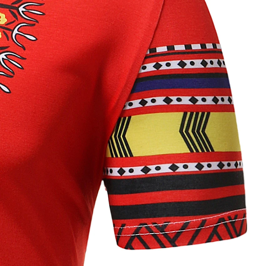 

men's Polo Shirt Short Sleeve casual top African national style printed Solid color summer Male Poloshirt Homme Clothes Tee Tops