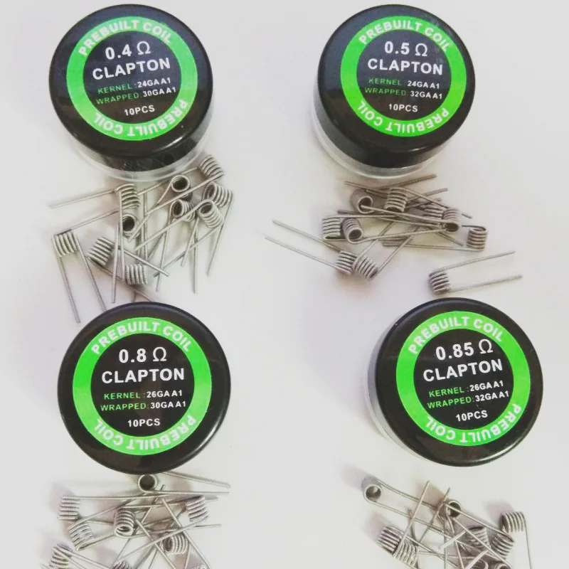

10 Pieces High Density Prebuilt Coils Premade Coil for Electronic Cigarette RDA RTA RBA RDTA Atomizer Heating Wire