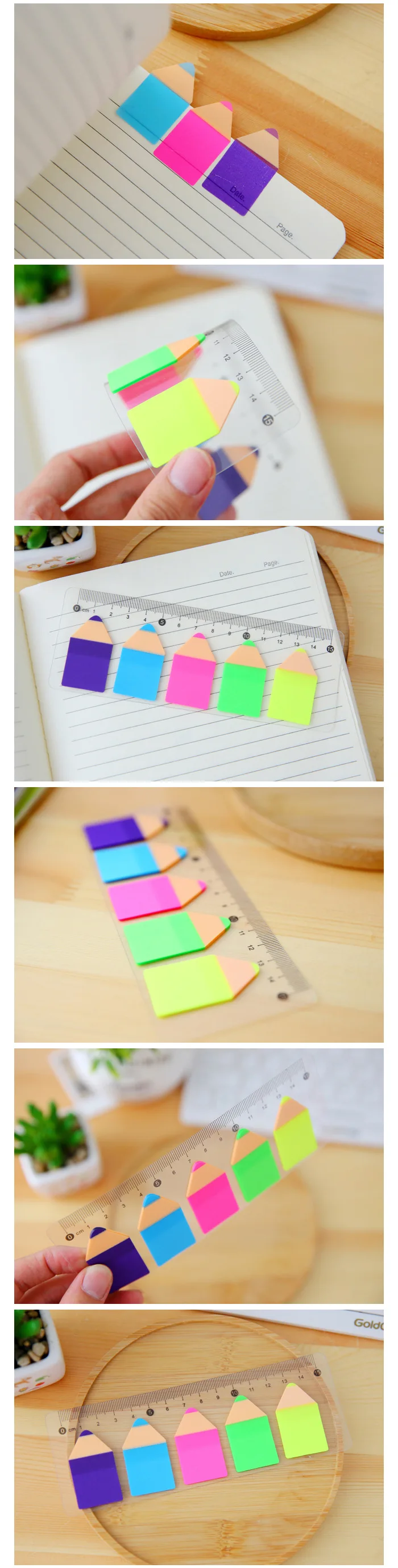 Милый конфетный карандаш Липкие заметки Kawaii бумажный блокнот Filofax блокноты для записей Офис школа DIY канцелярская линейка Детские принадлежности