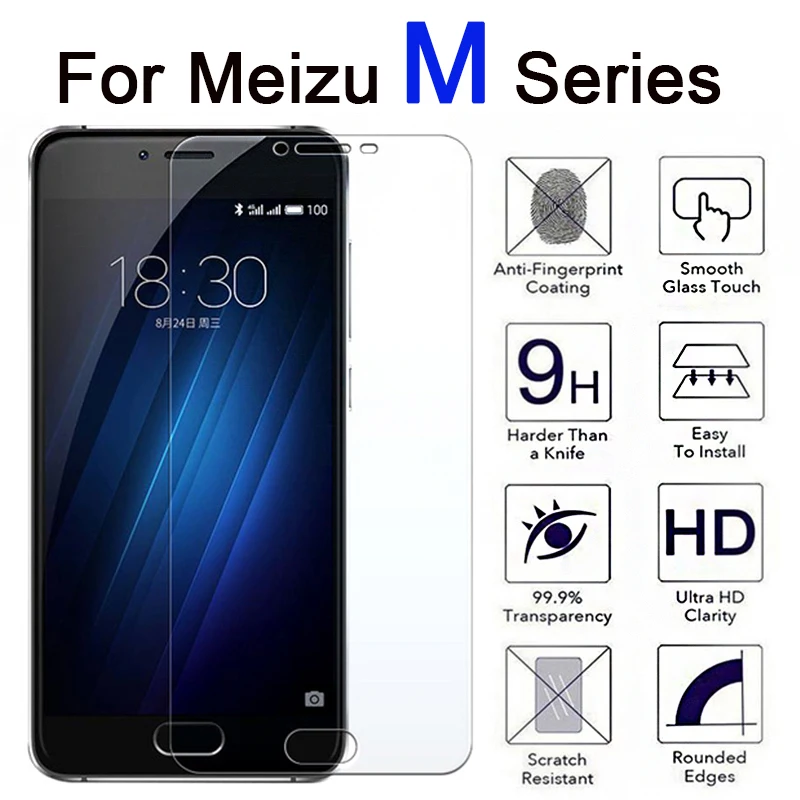 Закаленное стекло для Meizu M6 M5 M3 M8 M9 Note Защитное экрана Maisie meilian Not M 3 5 6 8 9 m 9m|Защитные