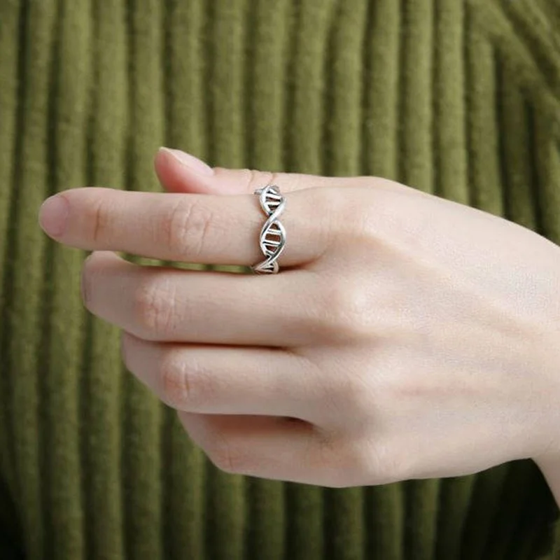 Кольцо совесть кольца из стерлингового серебра кольцо химии молекулы