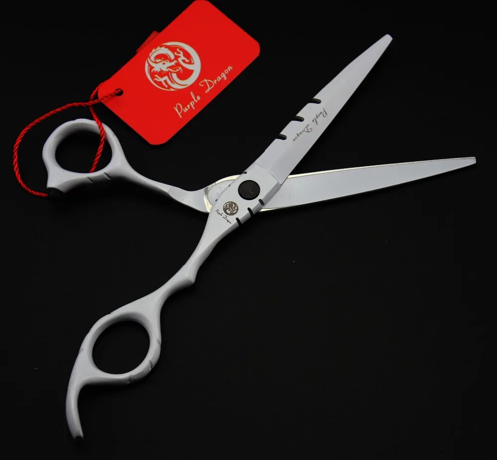 509 # TOPPEST 6 0 дюймовые белые Парикмахерские ножницы JP 440C 62HRC для дома и салона резки