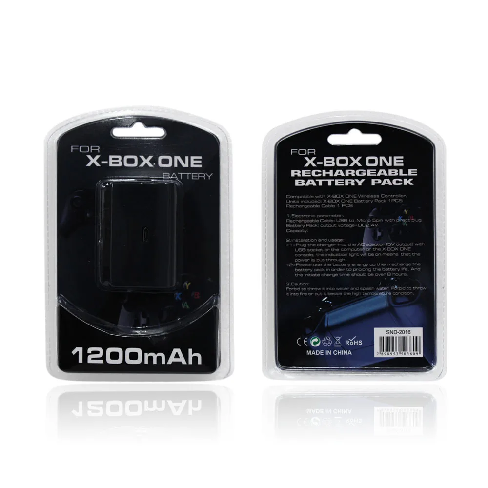Сменный аккумулятор для Xbox One перезаряжаемый 1200 мАч с usb зарядкой XBOX ONE геймпад