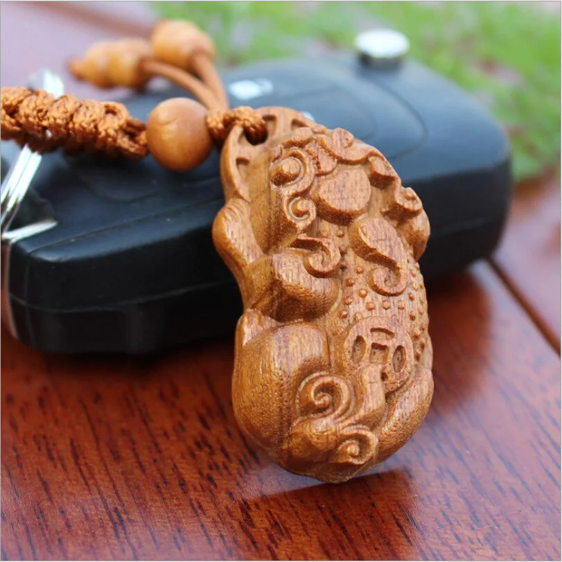 1 шт. высокое качество китайский животный резной брелок для ключей ювелирные