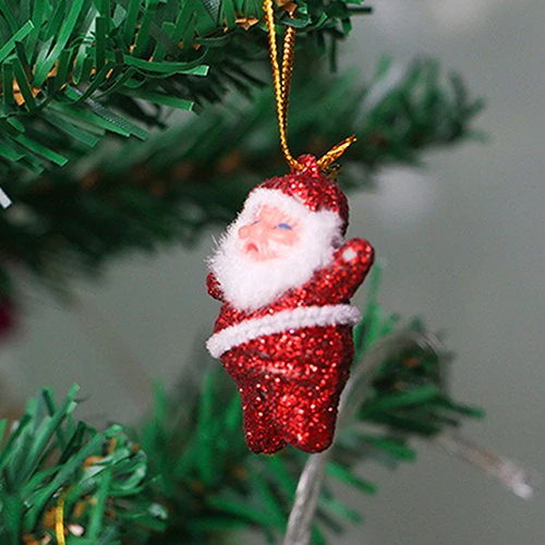 6 шт. Рождественская елка декора Санта Клаус кукла подвески дома магазин
