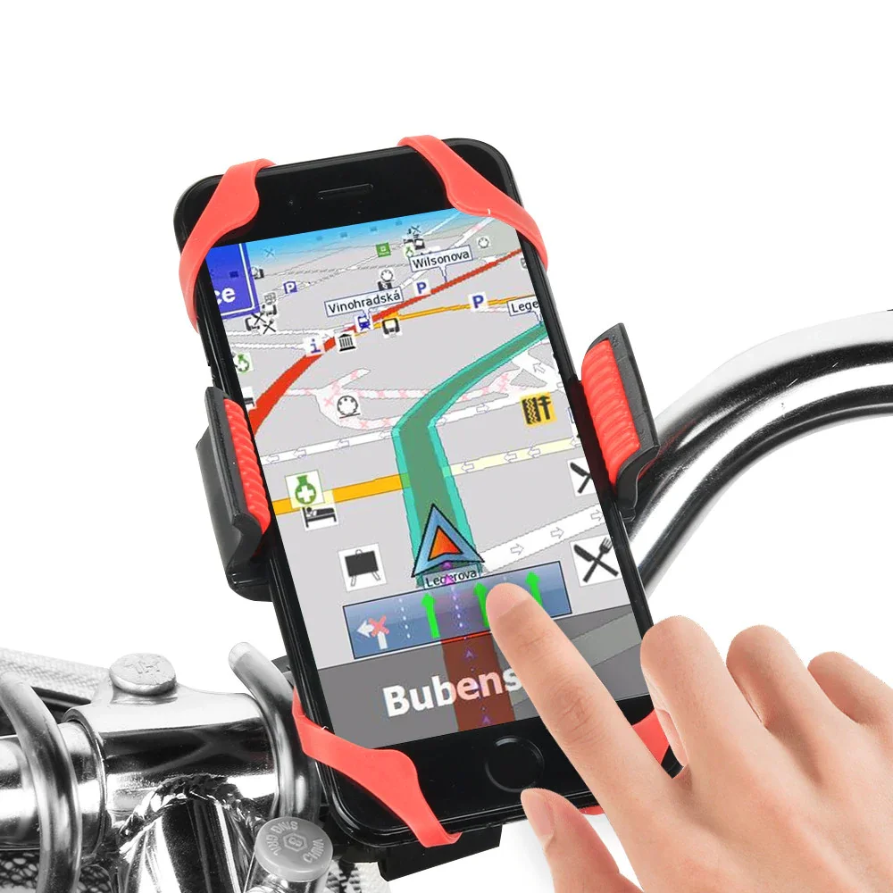 Zacro MTB велосипед мотоцикл Руль держатель для телефона с силиконовой опорной лентой для Iphone samsung XIAOMI gps