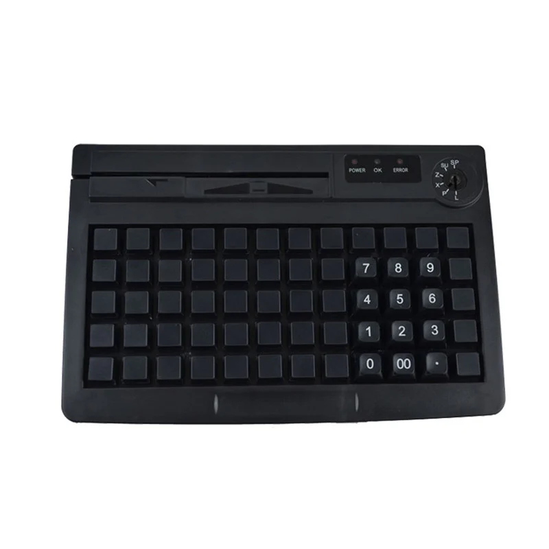 KB60 сверхмощная pos-клавиатура с магнитной полосой для чтения карт, антимикробная клавиатура для медицинского применения