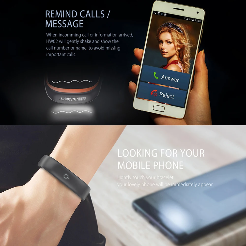 Lenovo HW02 Smartband Bluetooth монитор сердечного ритма Водонепроницаемый Смарт Браслет