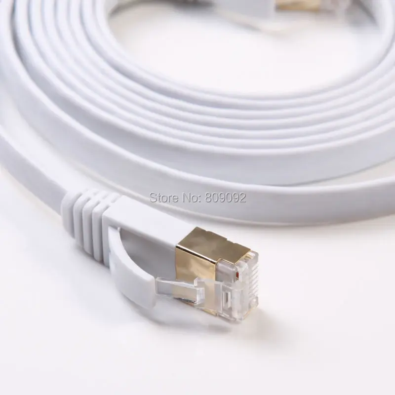 Высокоскоростной сетевой кабель 15 м/20 м/25 м/30 м Ethernet-кабель Cat7 RJ45 м/м тонкий
