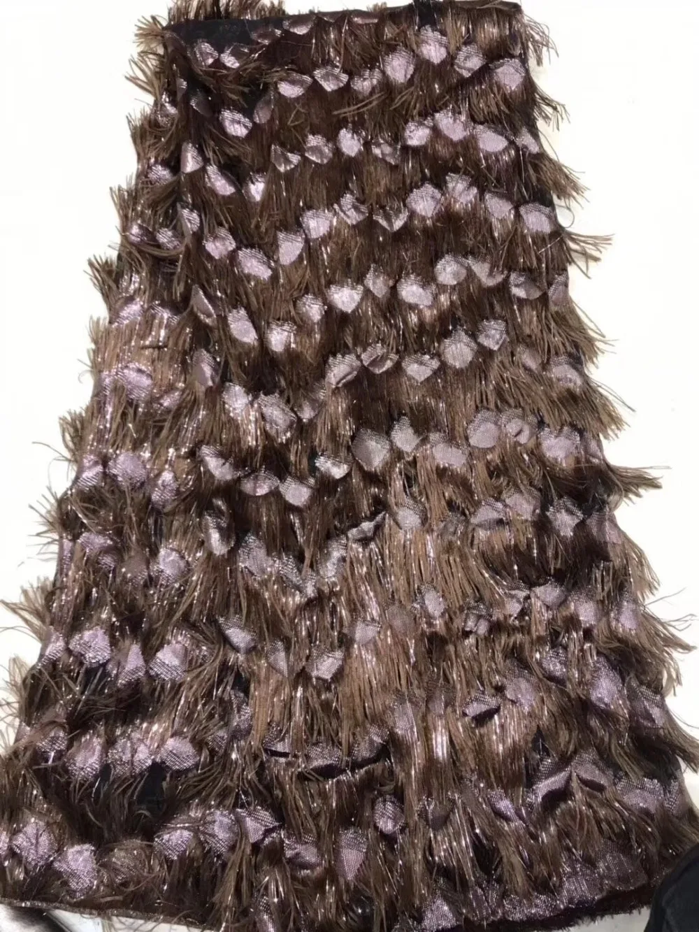 

2019 African tassel Lace Fabric French Tulle Net Lace High Quality African Lace Fabric For Wedding and Party Dress ML7377