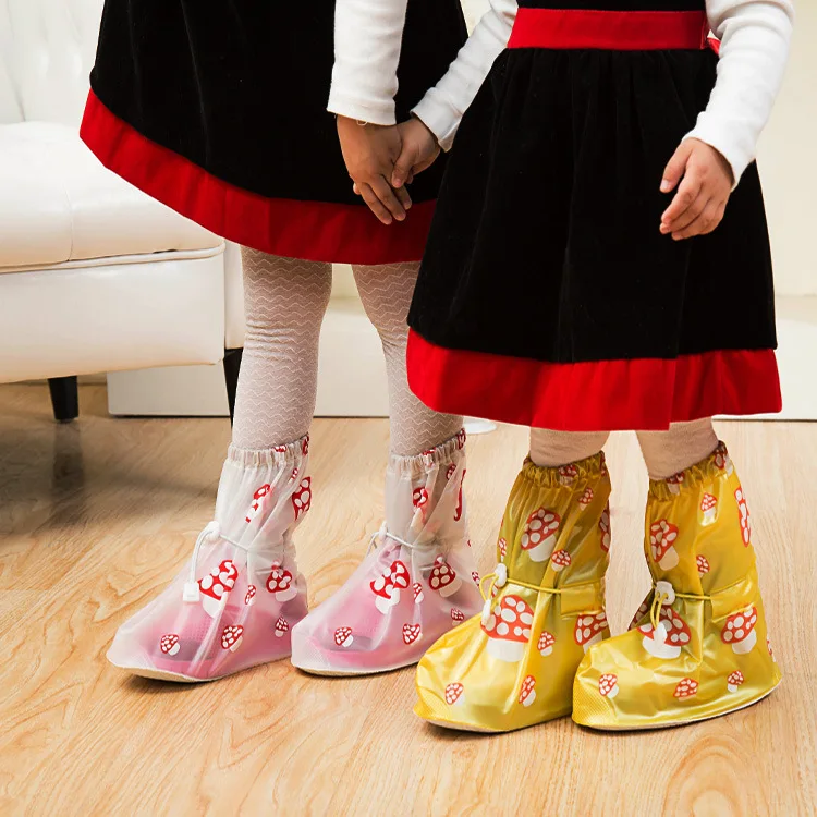 

Waterproof Children Overshoes Shoe Covers Protector Reusable Rain Accessories Light Footwear Kids Reusable Non-slip