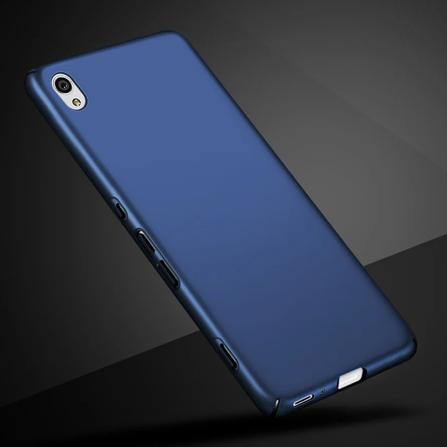 Роскошный Жесткий чехол для телефона из поликарбоната для sony Xperia XA F3111 5," двойная задняя крышка чехол s для Coque sony Xperia XA F3111 F3112 F3113 Funda - Цвет: Синий