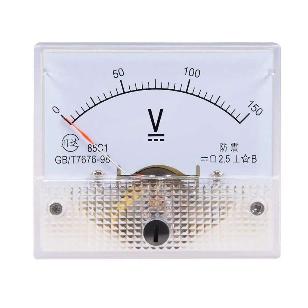 Указатель DC Вольтметр 85C1 0 15V 20V 30V 50V 100V 5V 10V|panel gauge|volt panel meterpanel meter |