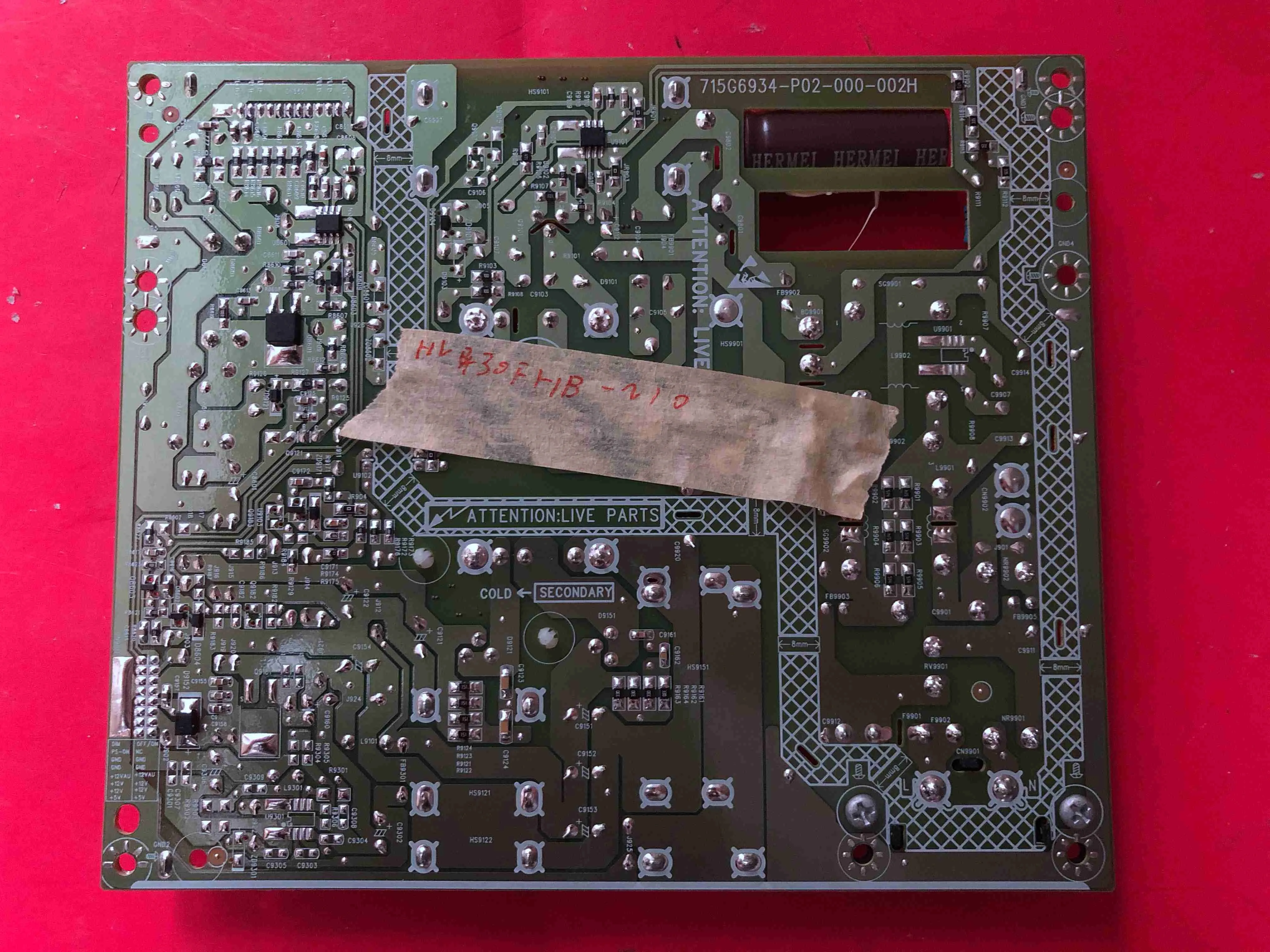 Материнская плата логическая постоянного тока AOC T4301M питания 715G6934-P02-000-002H |