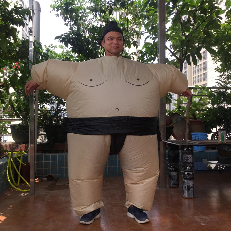 Надувной детский костюм Sumo с вентилятором сумо Борцовский женский на Хеллоуин