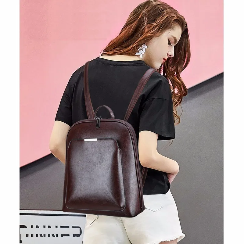 Рюкзак женский кожаный винтажный 2019|Женские рюкзаки| |