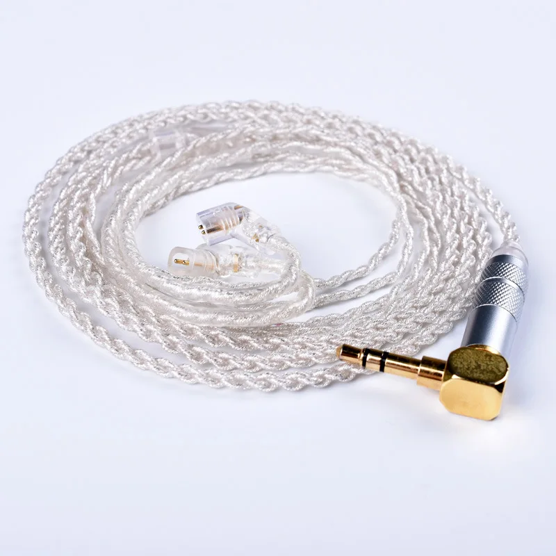 0.75mm 2 pin Cable for Logitech UE18 11pro 10pro 7pro 4pro Earphone DIY Replacement Silver Plated HIFI Cables Android IOS | Электроника