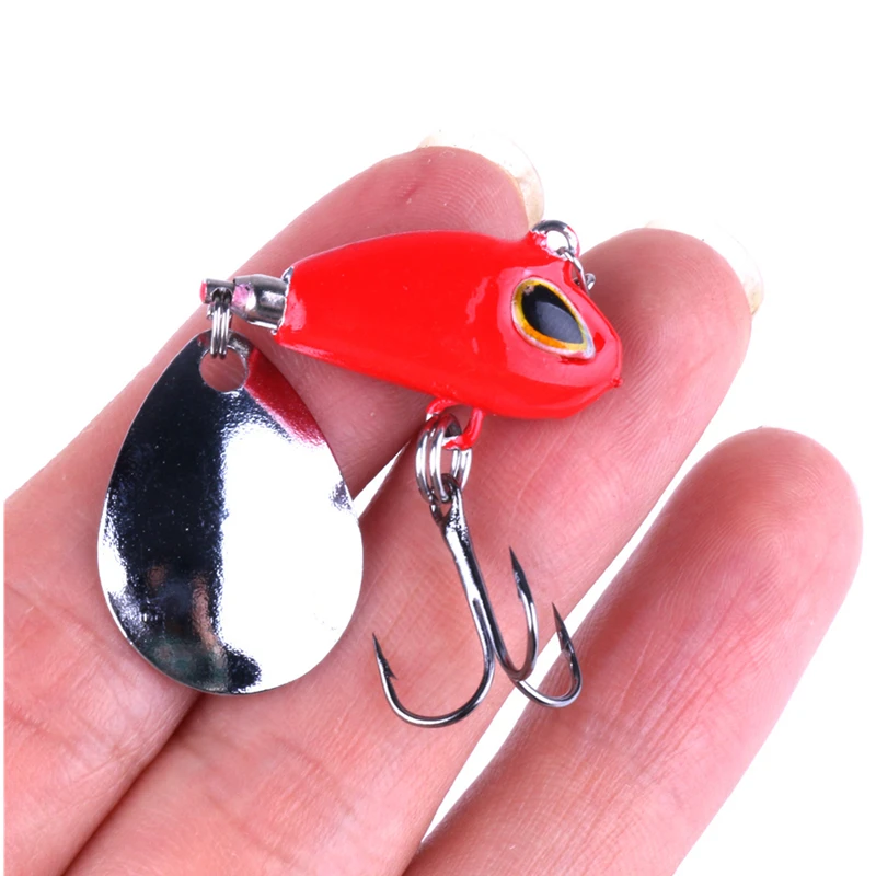 5Color New Quality Mini crank metal vibration lures VIB fishing vib blade lure 2.5cm 11.5g sinking artificial vibrator bass bait | Спорт и