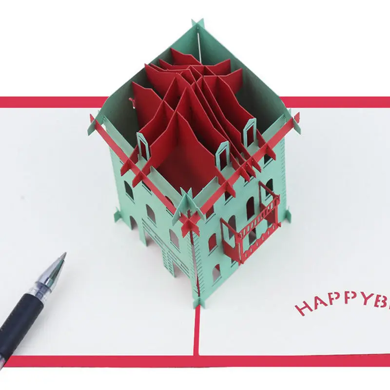 3D открытки ко Дню Святого Валентина влюбленные поздравительные на день рождения