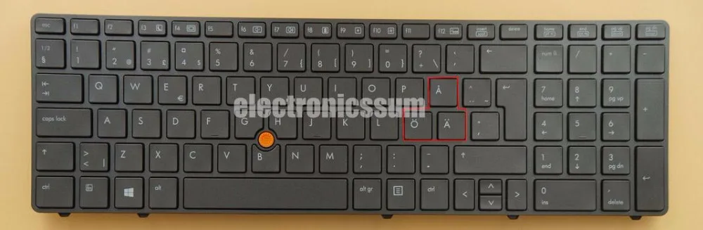 Клавиатура для HP EliteBook 8560w 8570w серии