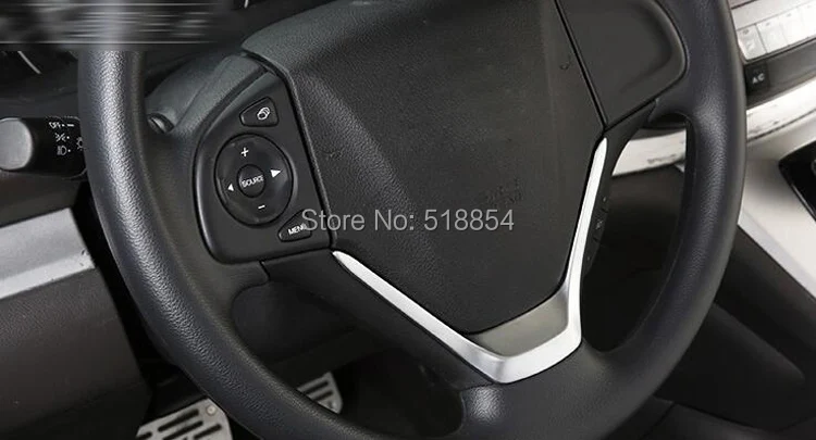 Хромированная панель на руль HONDA CRV для 2012 2013 2014 2015 U-образной формы вставки значка