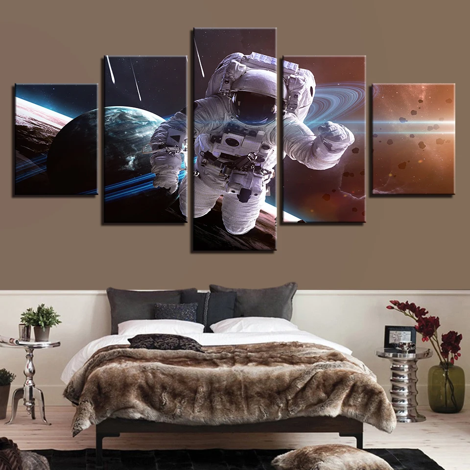 Космическая земля Юпитер Венера Солнце Луна и Вселенная 5 шт. настенные картины
