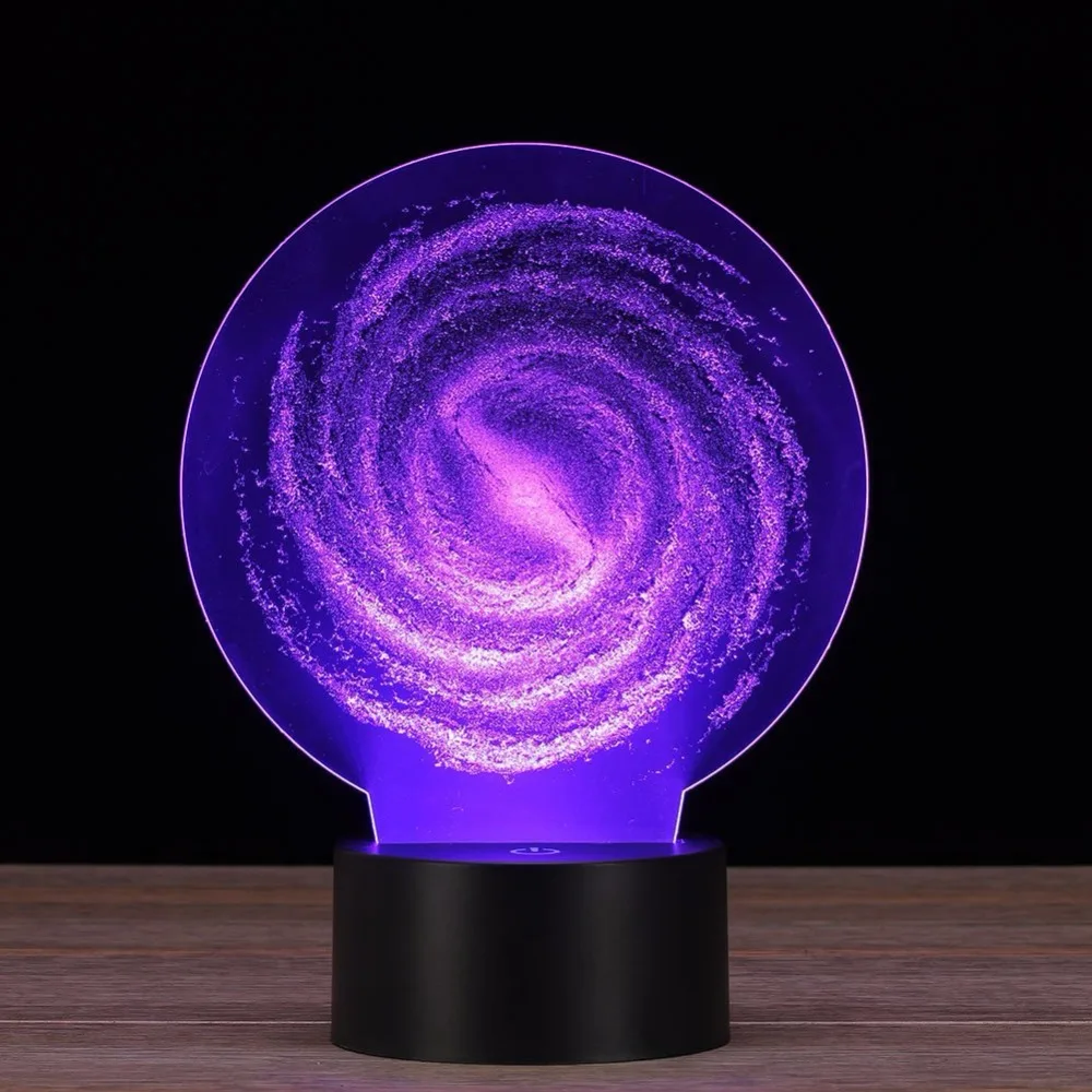 Tornado 3d ночник Luminaria De Mesa Usb Led лампа 7 цветов меняющий Рождественский подарок
