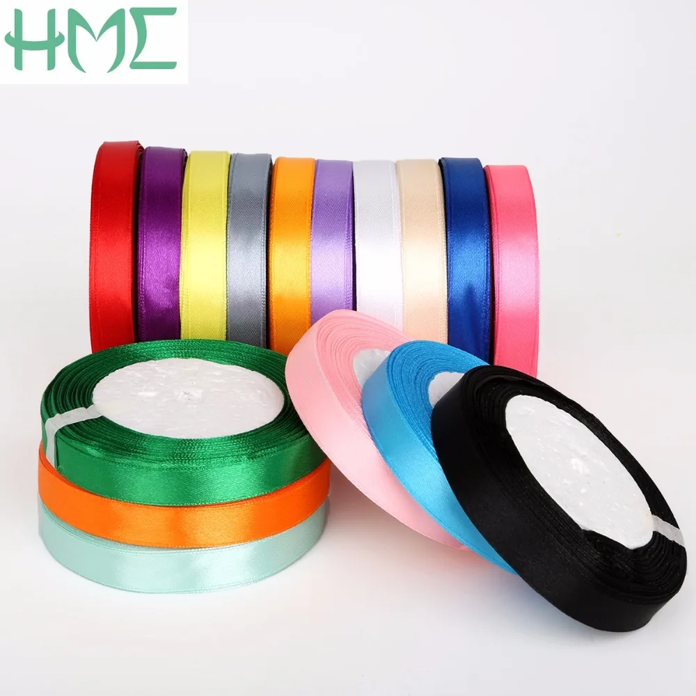 Недорогая декоративная атласная лента 25 ярдов/фототкань высокого качества
