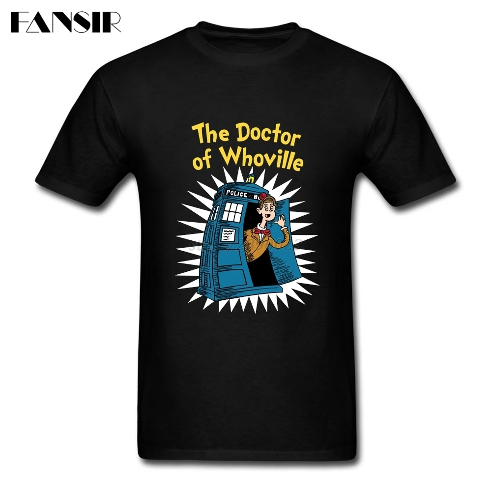 Модная мужская футболка с коротким рукавом из органического хлопка Doctor Of