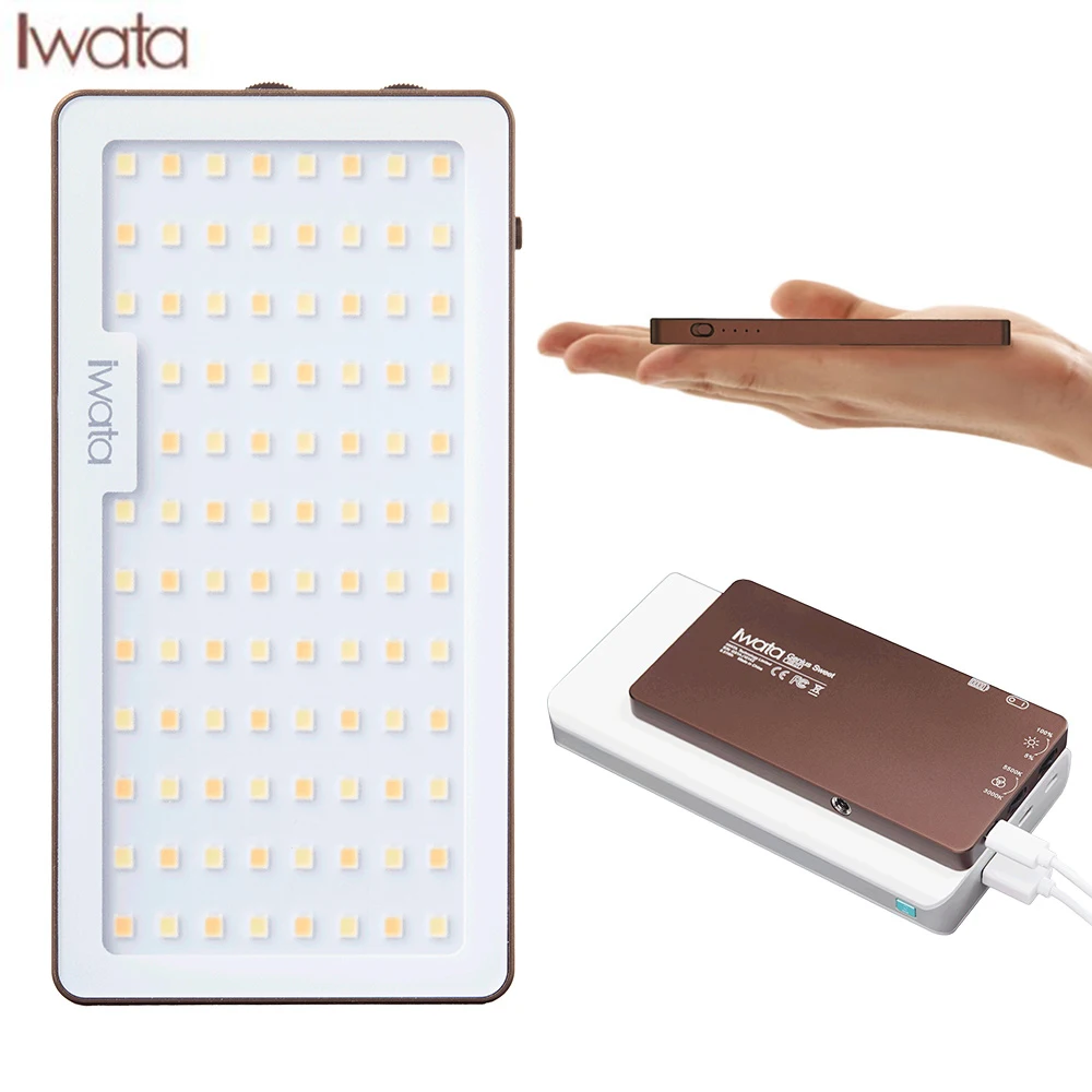 Новый Iwata мини светодиодный видео свет двухцветный портативный заполняющий на