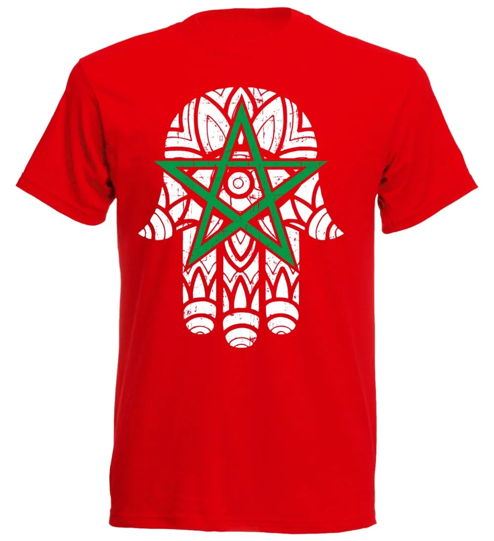 

Marokko T-Shirt Men'S Footballer Soccers 2019 Morocco Newest Fashion Tops Summer Cool Funny T Shirt Funny Casual Tee Shirts