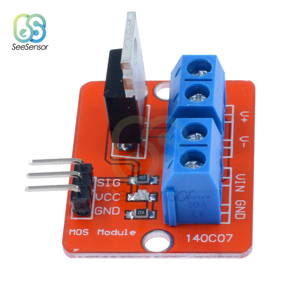 Верхняя кнопка Mosfet 24 В модель IRF520 фотомодуль для Arduino MCU ARM Raspberry pi | Инструменты