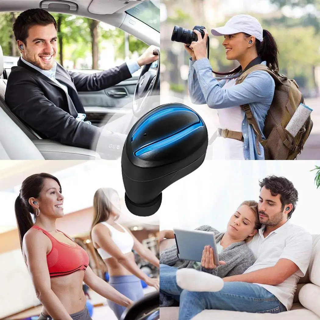 Binaural Bluetooth Wireless 5.0 Headset Stereo Pick up Earphones Kit and Automatic 3~5mw 20~20KHz Boot Pairing | Электроника