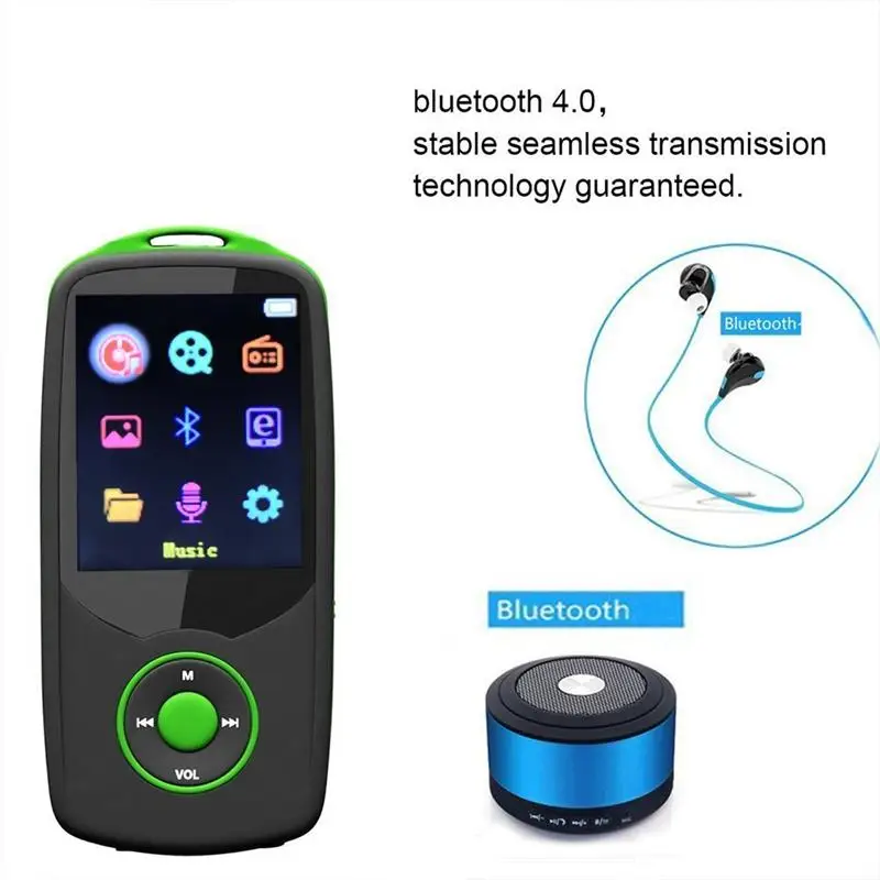 Обновленная версия, RUIZU X06 Bluetooth 4,0 MP3 музыкальный плеер, цветное меню, экран, высокое качество, без потерь, с fm-радио, рекордер