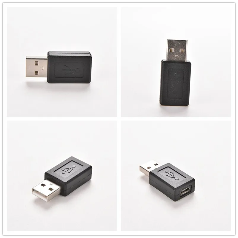 1 шт. Черный твердый USB 2 0 A штекер к Micro B Женский M/F адаптер 5 Pin разъем конвертера |