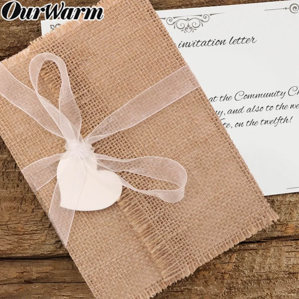 OurWarm 50 шт. свадебные приглашения бумажные пустые открытки сердце кружевной