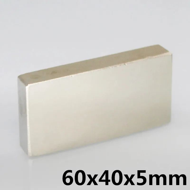 60x40x5 Сильные редкоземельные кубические квадратные Редкоземельные неодимовые