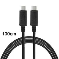 chenyang usb c usb 3 1 type c male connector to c male charge cable black for tablet mobile phone hard disk drive