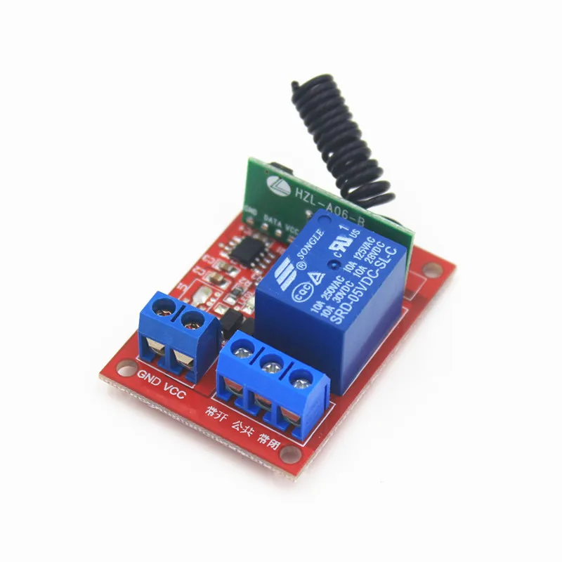 433 мГц 1 способ RF беспроводной Дистанционное управление переключатель приемник В