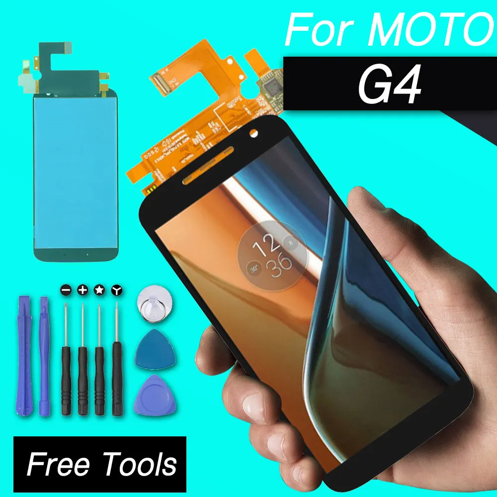 PrepairP ЖК-дисплей экран для Motorola G4 ЖК-экран сенсорный дигитайзер сборка Moto XT1625 XT1621