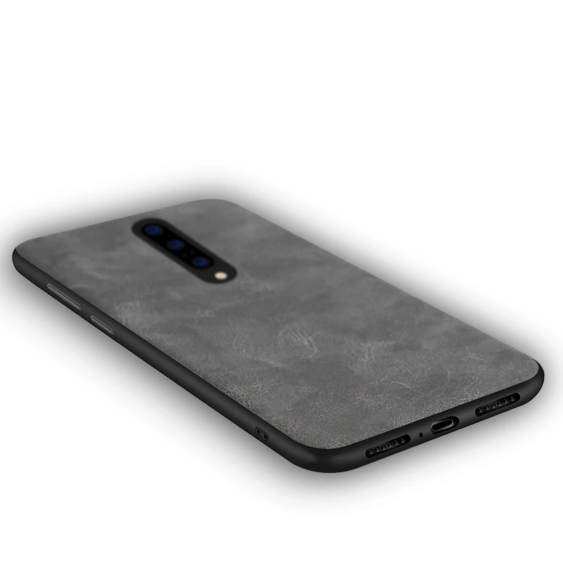 Роскошный винтажный кожаный чехол для телефона Oneplus 7 pro мягкий резиновый из ТПУ 5 6