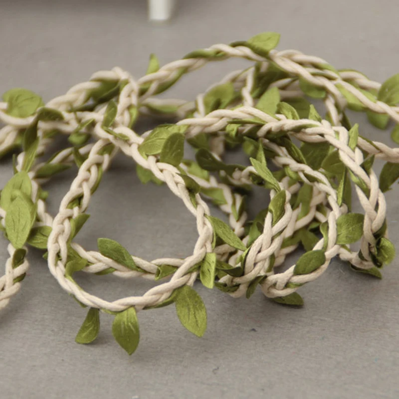 2 м DIY искусственные листья гирлянды домашний сад/Свадебная вечеринка