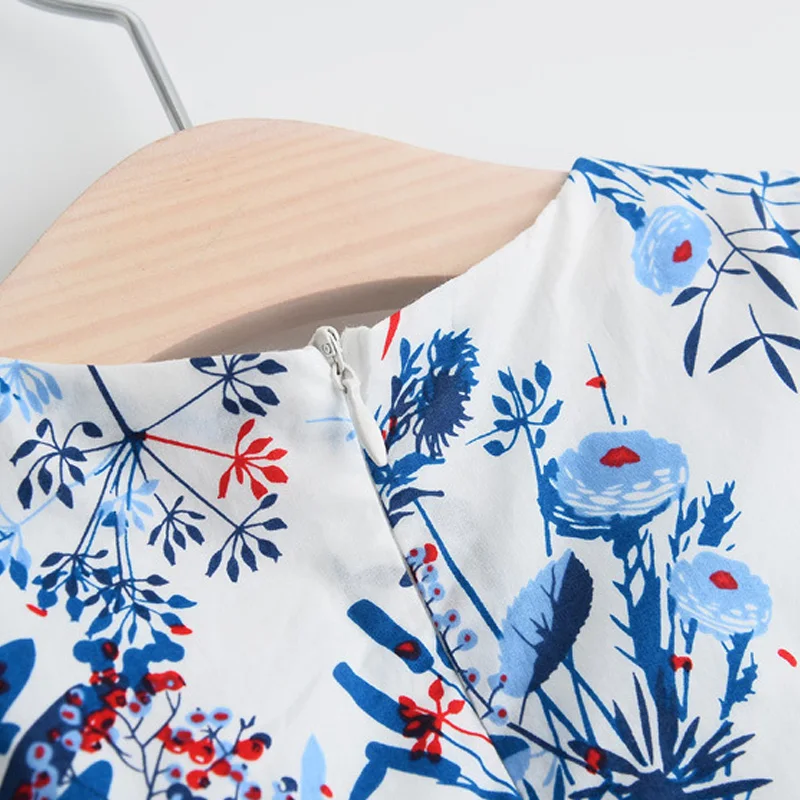 Hurave new arrival dress for girl sashes casual style girls print summer vest infantil fashion robe fille | Детская одежда и обувь