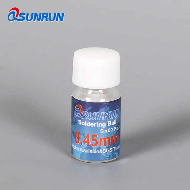 Juego de bolas de soldadura con plomo, Kit de plantillas para reparación BGA, PMTC 0,35mm 0,45mm 0,5mm 0,6mm 12,5 K, 4 botellas, envío gratis