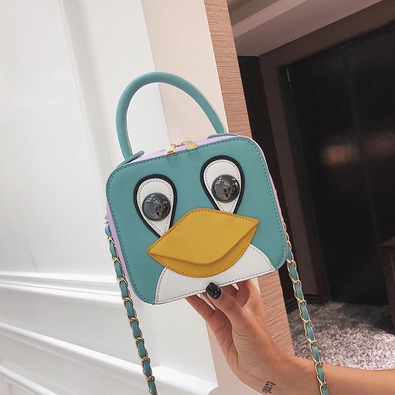 Симпатичные Fun мультфильм Дизайн коробка Стиль из искусственной кожи