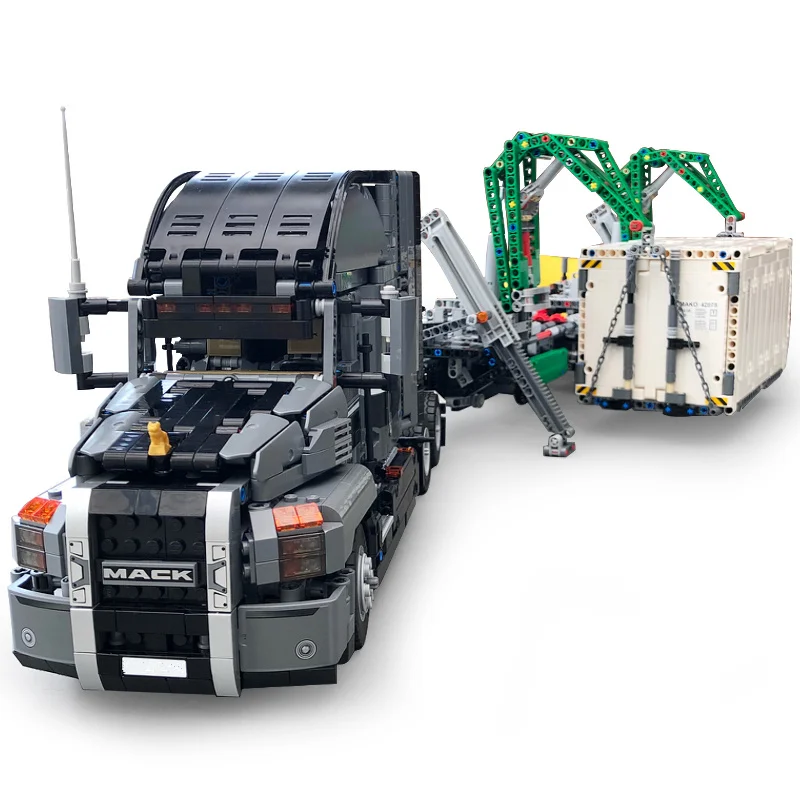 20076, 2906 шт, серия Technic, большие наборы грузовиков Mack, совместимые с 42078 строительными блоками, кирпичи, Развивающие детские игрушки