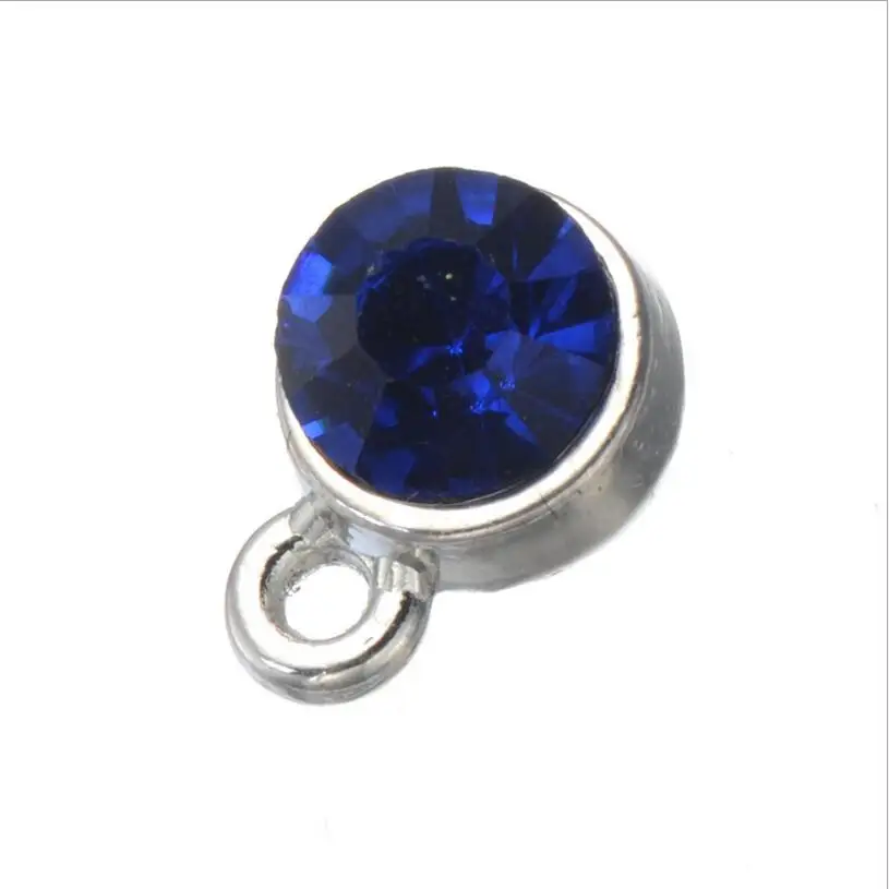 royal blue 30 шт. Золото Серебро Цвет Медь Стразы Хрусталь Камень Подвески кулон для DIY ювелирные изделия серьги Поиск аксессуаров Z932 - Цвет: royal blue