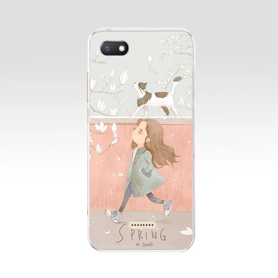 52 16 Xiaomi Redmi 6A case silicone cover 5.45" TPU Cartoon case on for Xiaomi redmi 6a redmi6a coque fundas phone bumper housing - Цвет: 52