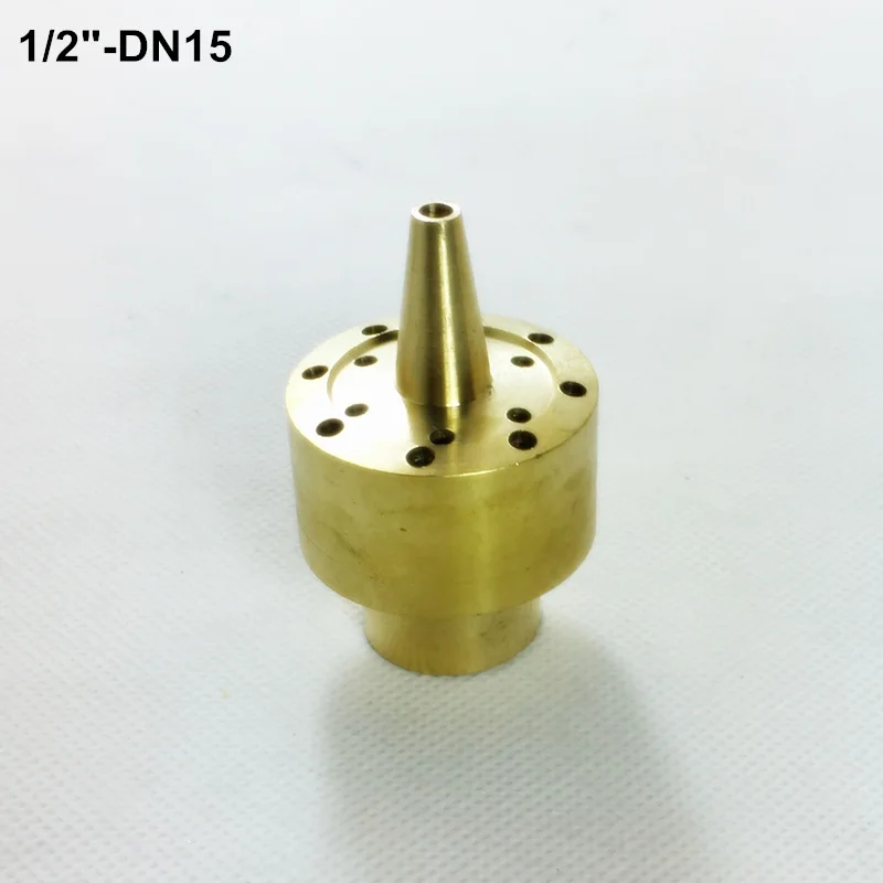 1/" DN15 3/4" DN20 Высококачественная латунная колонна фейерверк головка фонтана сопла - Цвет: DN15